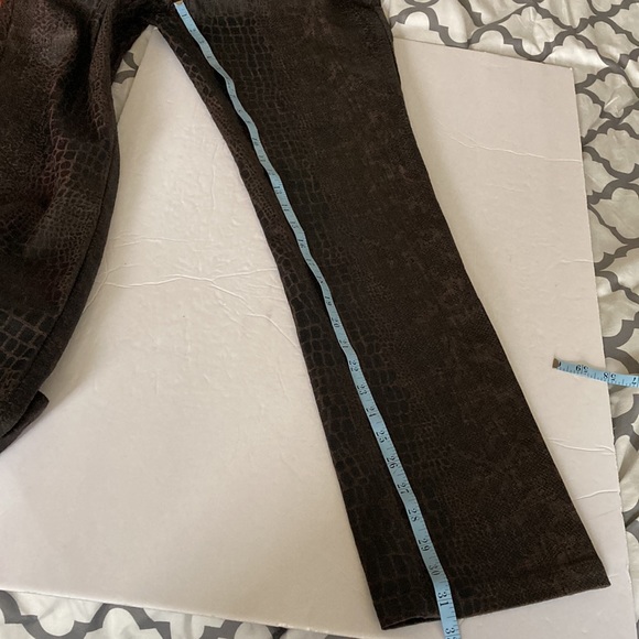 Bamboo Traders Faux Snake Skin Dress Pants Size 6 - Picture 10 of 12